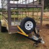 Flat deck with cage double braked axle trailer - Image 2