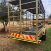 Flat deck with cage double braked axle trailer - Image 3