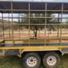 Flat deck with cage double braked axle trailer - Image 4