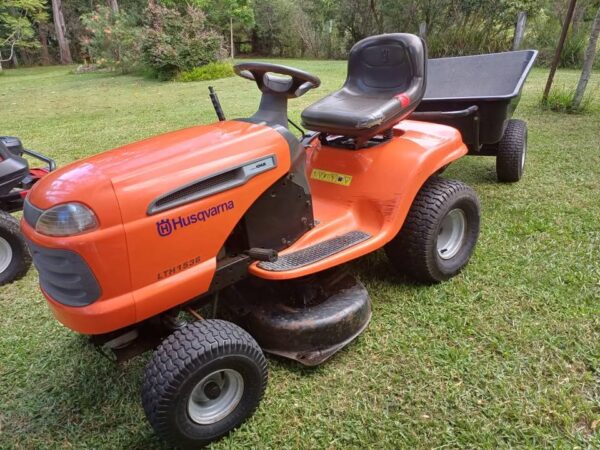 Used Husqvarna Ride on Mower and Trailer