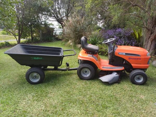 Used Husqvarna Ride on Mower and Trailer - Image 3